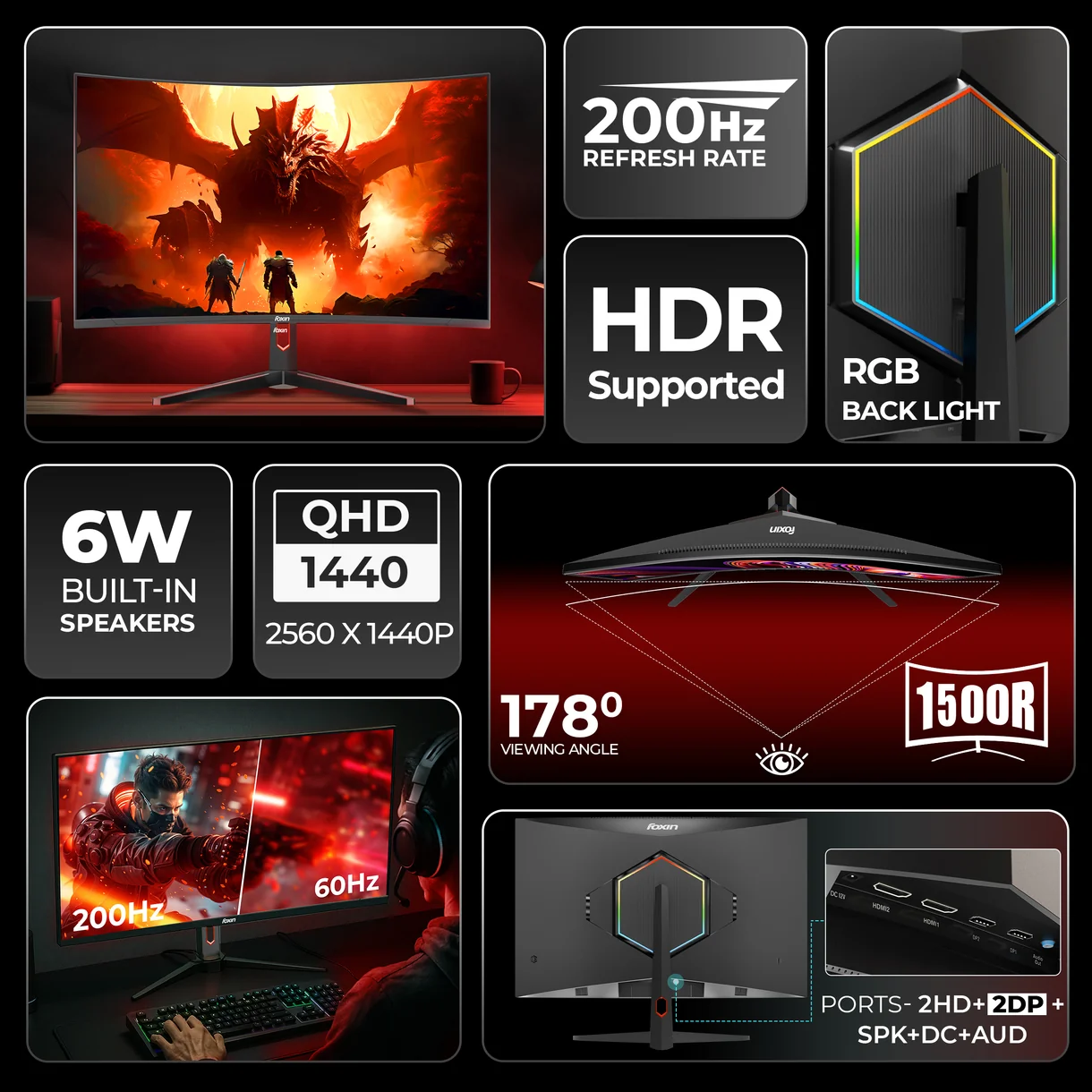 Phantom Pro 27 Inch GAMING Curved Monitor FC - Image 2