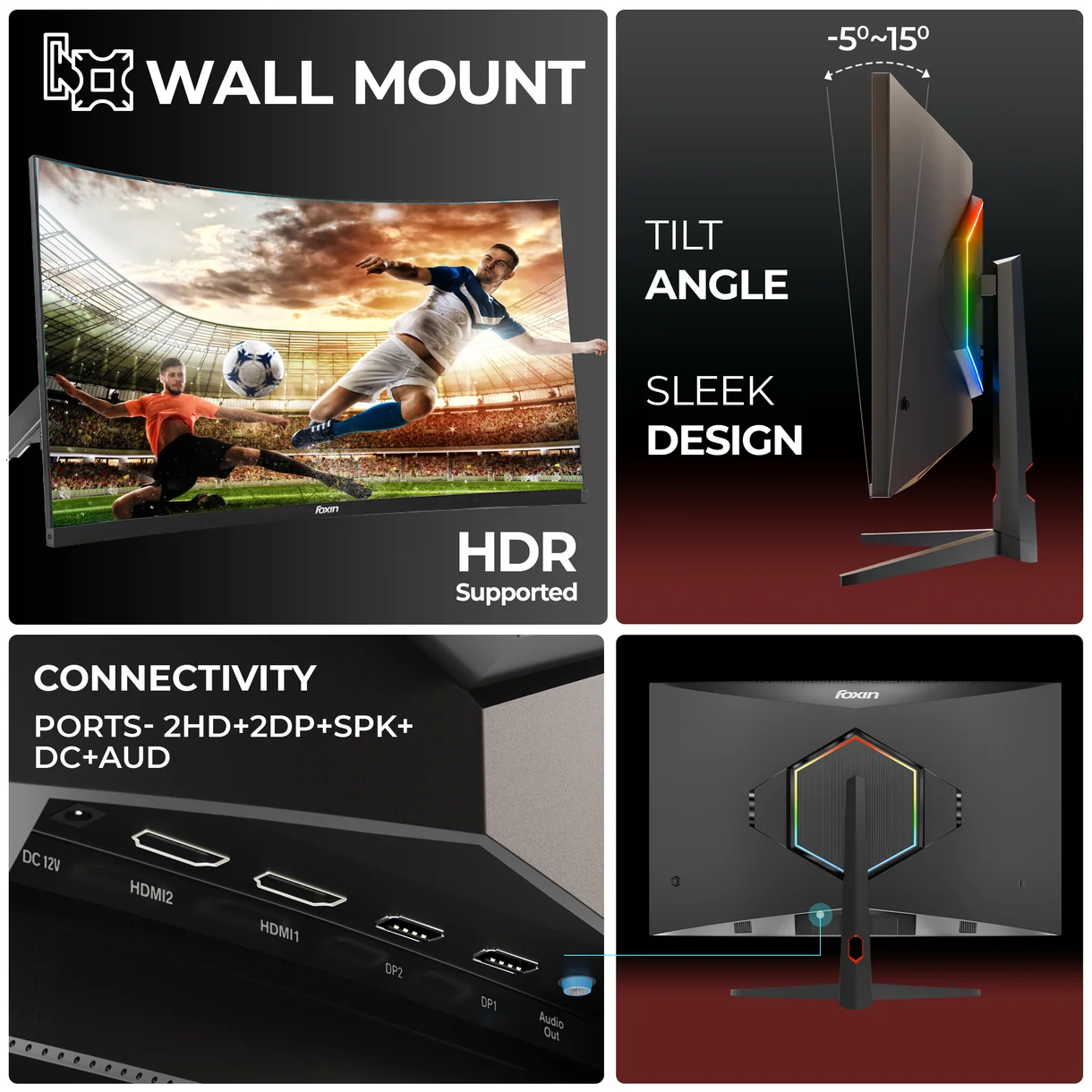 Phantom Pro 27 Inch GAMING Curved Monitor FC - Image 5