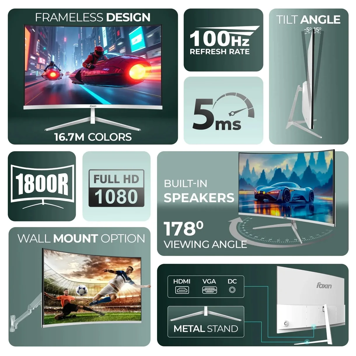 Elite Pro 24 Inch Curved Monitor FC - Image 2