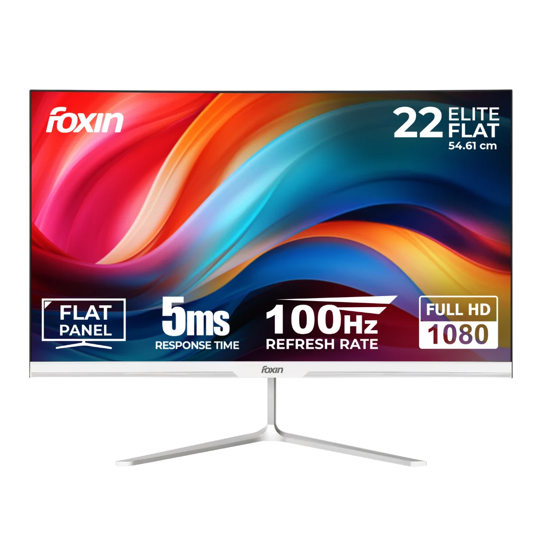 Elite 22 Inch Flat LED Monitor - White FC