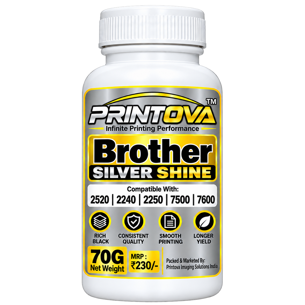 Brother Printova Silver Shine Toner Powder . FC