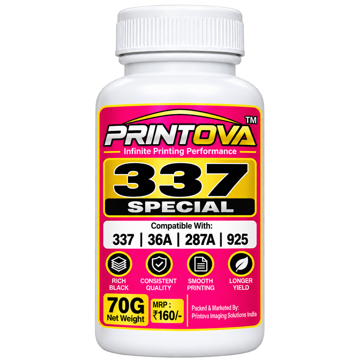 Printova 337 Special Black laser toner powder. FC